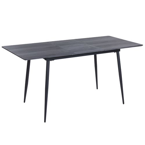 Table à Manger Extensible Grise 120/160 X 80 Cm Gelanda