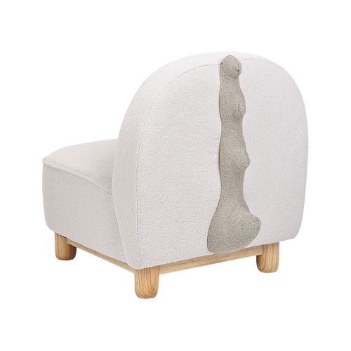 Fauteuil Pour Enfants Dinosaure Faborg Tissu Beige Clair