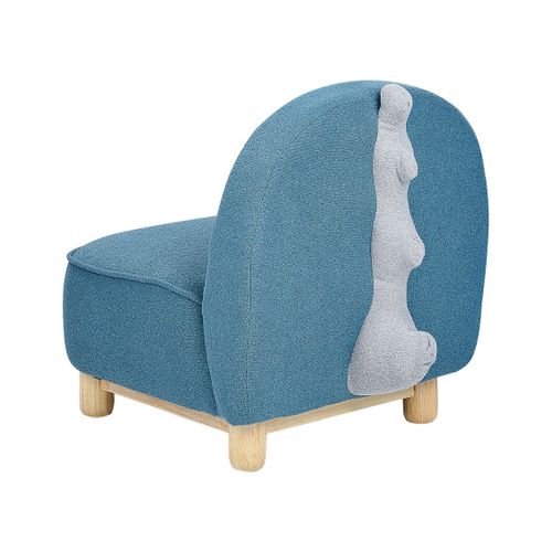 Fauteuil Pour Enfants Dinosaure Faborg Tissu Bleu