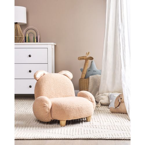 Fauteuil Pour Enfants Lapin Kanna Bouclé Beige