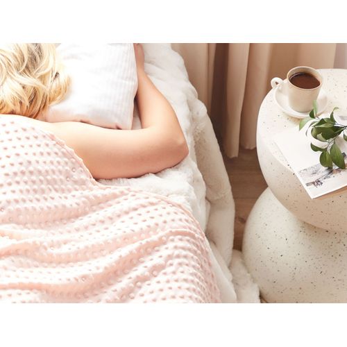 Housse De Couverture Lestée 120 X 180 Cm Rose Callisto