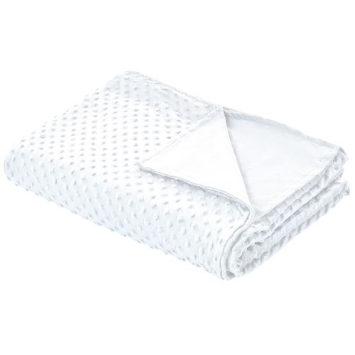 Housse De Couverture Lestée 120 X 180 Cm Blanc Callisto