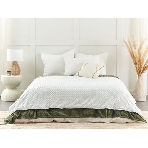 Housse De Couverture Lestée 135 X 200 Cm Blanc Callisto