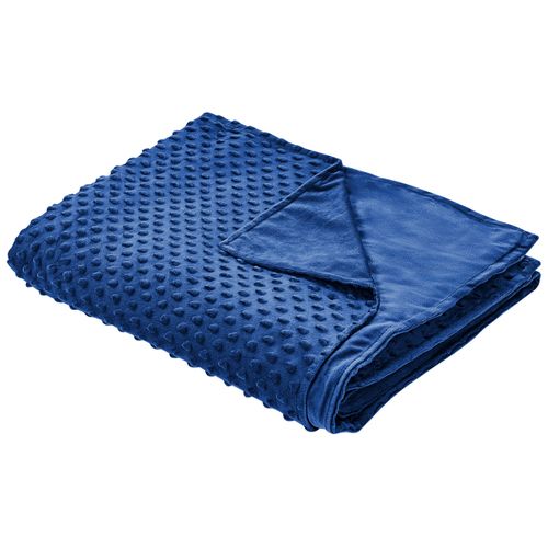 Housse De Couverture Lestée 135 X 200 Cm Bleu Marine Callisto