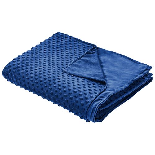 Housse De Couverture Lestée 150 X 200 Cm Bleu Marine Callisto