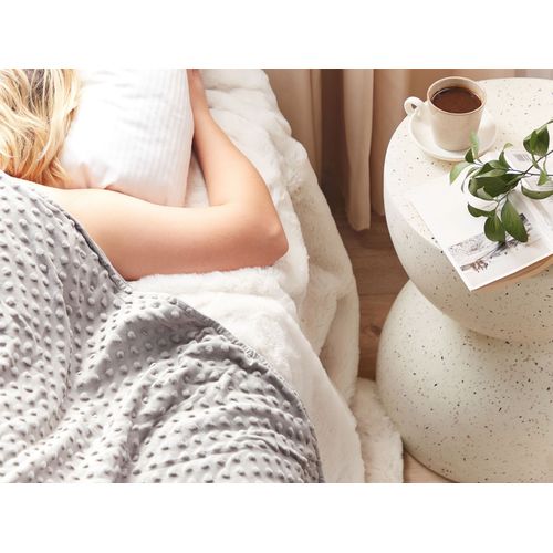 Housse De Couverture Lestée 135 X 200 Cm Gris Callisto