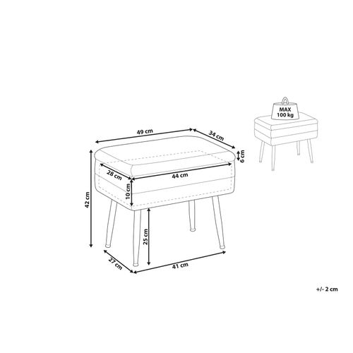 Bout De Lit En Velours Beige Avec Coffre Odessa