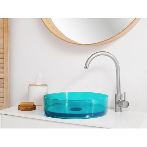 Vasque De Comptoir Rond D 36 Cm Turquoise Tolosa