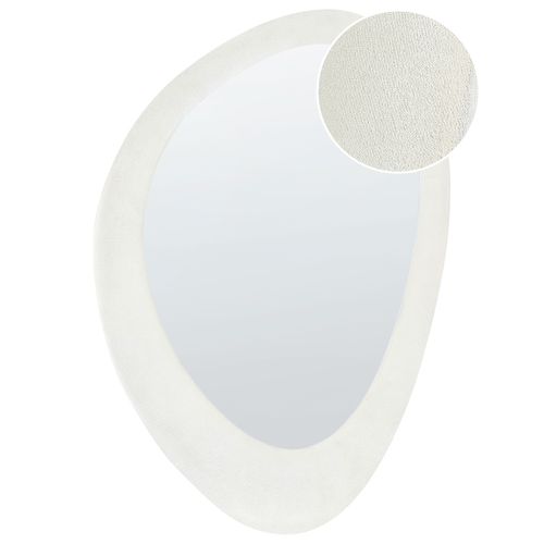 Velours Miroir 90 Cm Blanc Cassé Audes