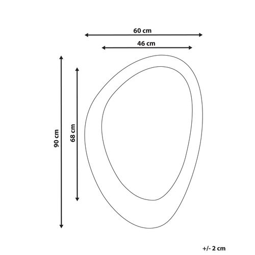 Velours Miroir 90 Cm Blanc Cassé Audes