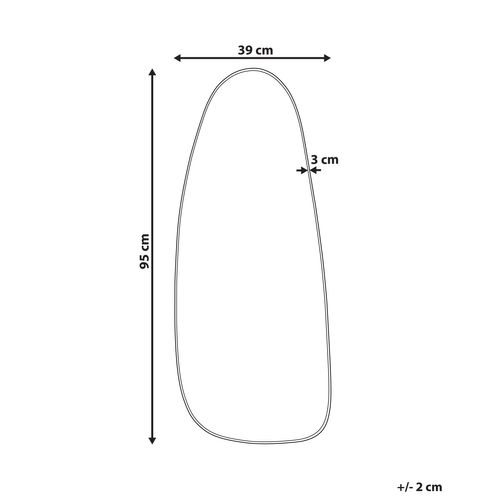 Miroir 95 Cm Doré Cergy