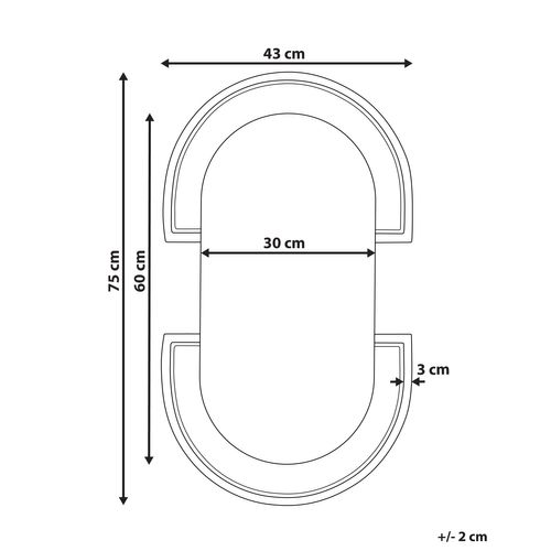 Miroir 75 Cm Naturel Stains