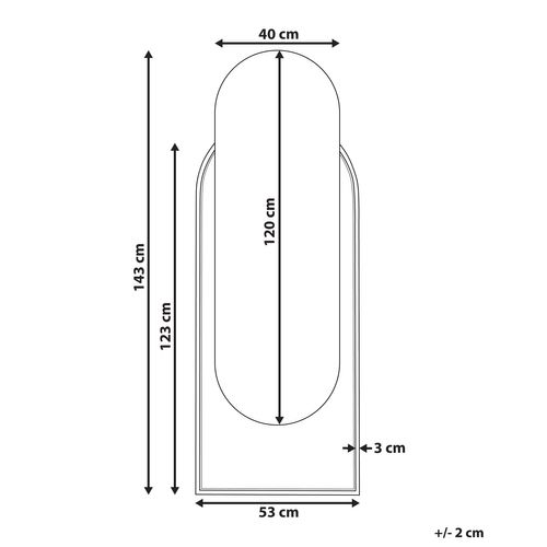 Miroir 143 Cm Naturel Nevers