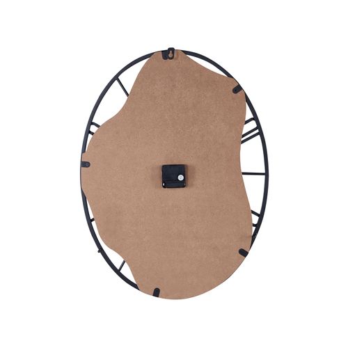 Horloge Murale 46 X 60 Cm Bois Clair Et Noir Meynes