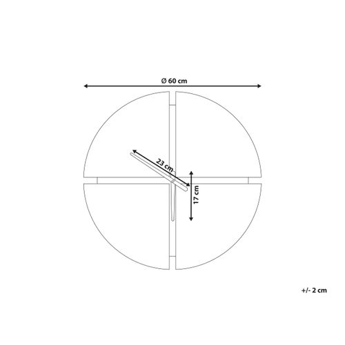 Horloge Murale Ø 60 Cm Bois Clair Et Noir Aramon
