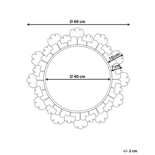 Miroir 60 Cm Doré Codolet