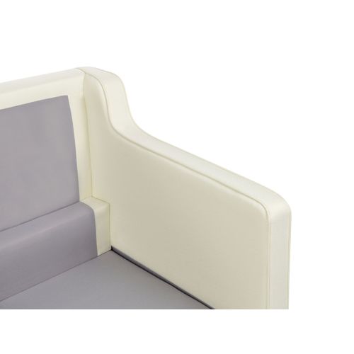 Canapé 2 Places En Tissu Blanc Cassé Lokka