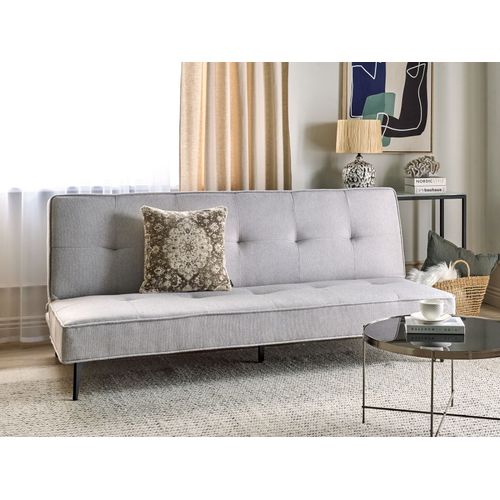 Canapé-lit 3 Places En Tissu Gris Clair Essvik