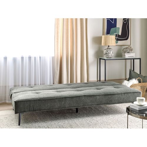 Canapé-lit 3 Places En Tissu Gris Foncé Essvik