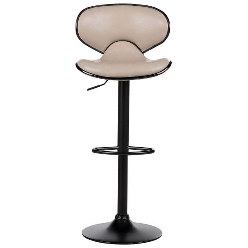 Tabouret De Bar Set De 2 Cuir Pu Beige Clair Conway