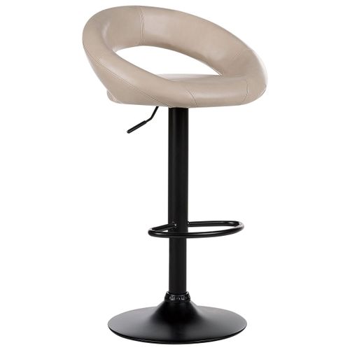 Tabouret De Bar Set De 2 Cuir Pu Beige Clair Peoria