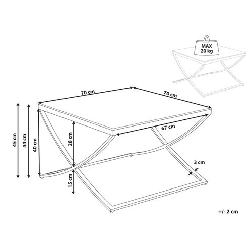 Table Basse Dorée Ringgold