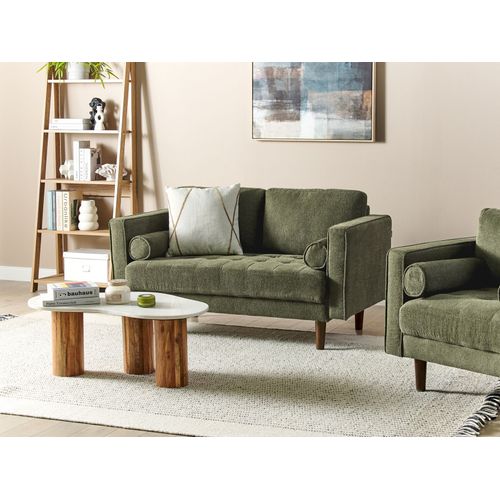 Canapé 2 Places En Tissu Vert Nurmo