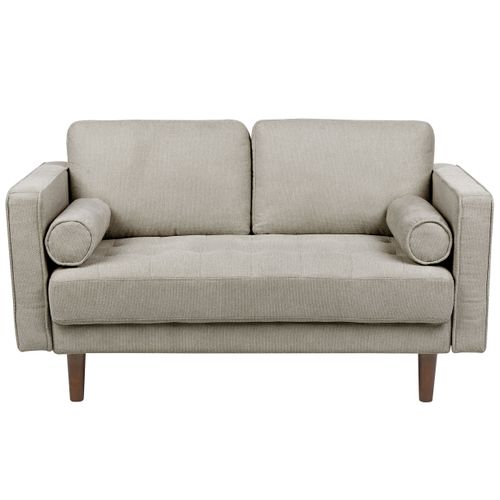 Canapé 2 Places En Tissu Taupe Nurmo