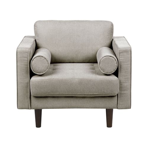 Ensemble De Salon 3 Places En Tissu Taupe Nurmo