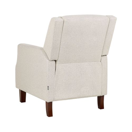 Fauteuil Inclinable En Tissu Beige Egersund