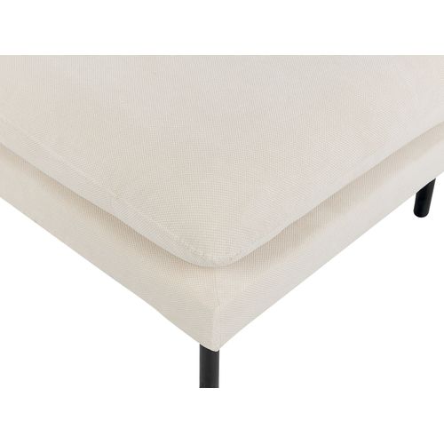 Pouf Ottoman 70 X 70 Cm En Tissu Beige Clair Vinterbro