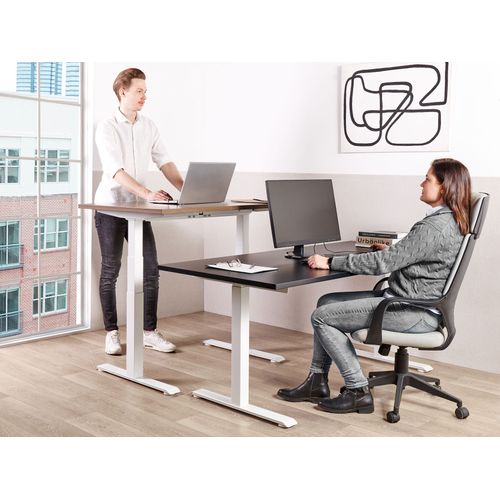 Table à Hauteur Ajustable Électrique 180 X 80 Cm Noir Destines