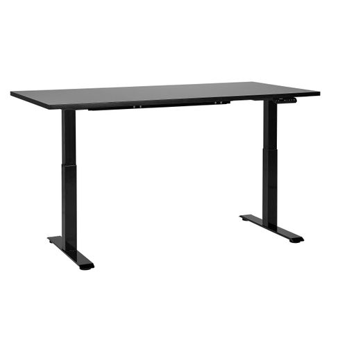 Table à Hauteur Ajustable Électrique 160 X 72 Cm Noir Destines