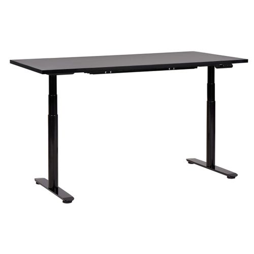 Table à Hauteur Ajustable Électrique 160 X 72 Cm Noir Destin Iv
