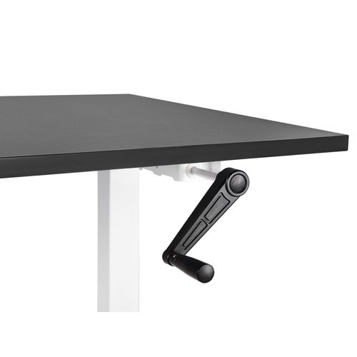 Table à Hauteur Ajustable Manuel 120 X 72 Cm Noir Destines