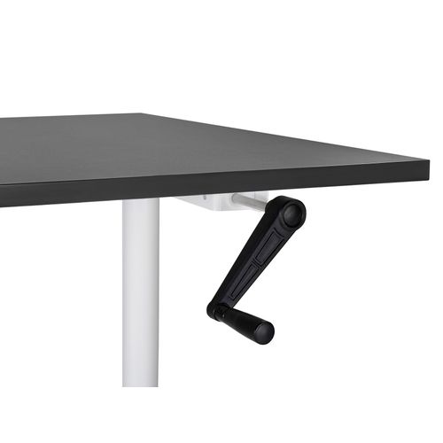 Table à Hauteur Ajustable Manuel 120 X 72 Cm Noir Destin Iv