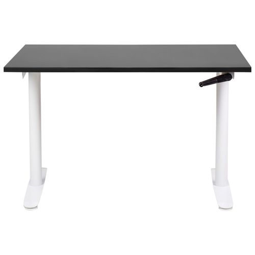 Table à Hauteur Ajustable Manuel 120 X 72 Cm Noir Destin Iv