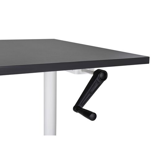 Table à Hauteur Ajustable Manuel 160 X 72 Cm Noir Destin Iv