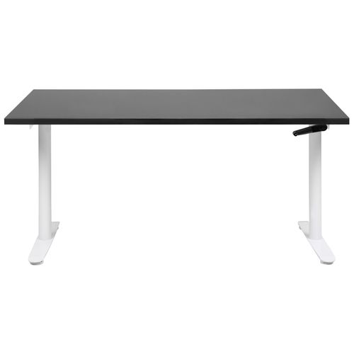 Table à Hauteur Ajustable Manuel 160 X 72 Cm Noir Destin Iv