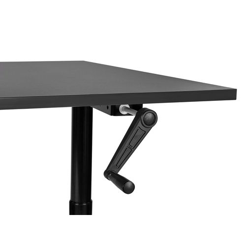 Table à Hauteur Ajustable Manuel 120 X 72 Cm Noir Destin Iv
