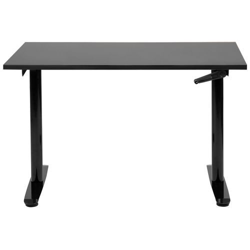 Table à Hauteur Ajustable Manuel 120 X 72 Cm Noir Destin Iv