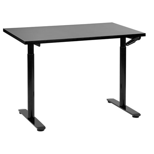 Table à Hauteur Ajustable Manuel 120 X 72 Cm Noir Destin Iv