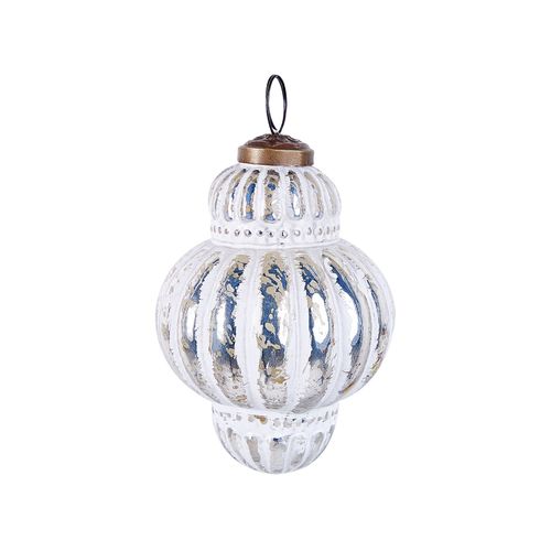 Boules De Noël Set De 6 Argenté Cremeux