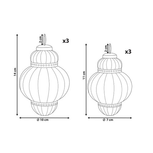 Boules De Noël Set De 6 Argenté Cremeux