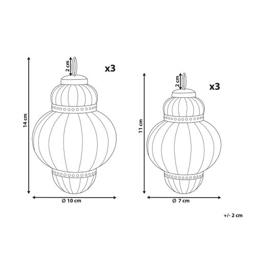 Boules De Noël Set De 6 Argenté Cremeux