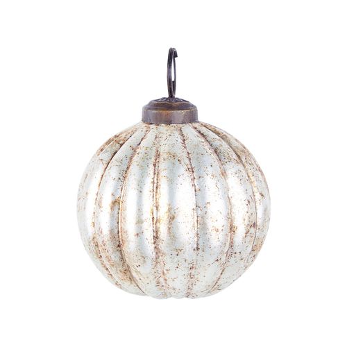 Boules De Noël Set De 6 Argenté Ivoire