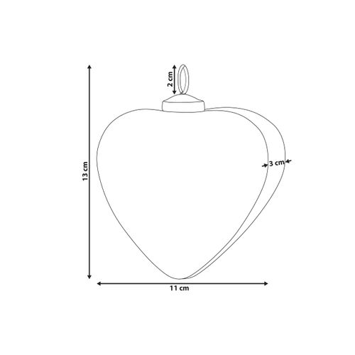 Boules De Noël Set De 4 Rouge Feriable