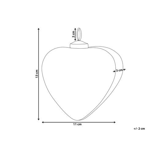 Boules De Noël Set De 4 Rouge Feriable