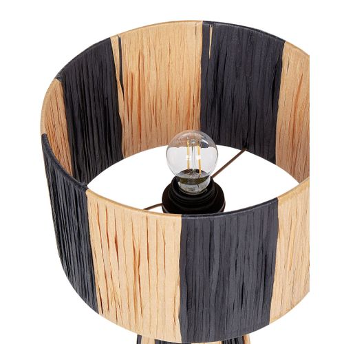 Lampe à Poser Noir Et Beige Welmel