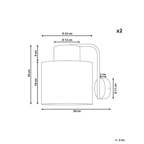 Lot De 2 Appliques Murales En Feuille De Palmier Naturel Shinfa